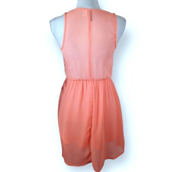 H&M PEACH DRESS SZ.4 EUC - Picture 4 of 6